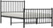 vidaXL - Bedframe - met - hoofd- - en - voeteneinde - metaal - zwart - 100x200 - cm