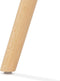 Alterego Gladys - Witte Designer Stoel - Natuurlijke Houten Poten - 55x48x81cm