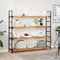 vidaXL - Wandschap - zwevend - olieafwerking - 120x30x4 - cm - massief - acaciahout