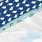 Set beddengoed HappyFriday Moshi Moshi Whale Multicolour Bed van 80/90 2 Onderdelen
