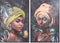 Schilderij DKD Home Decor 80 x 3,5 x 120 cm Koloniaal Afrikaanse (2 Stuks)