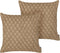 COLLOMIA - Sierkussen set van 2 - Beige - 45 x 45 cm - Katoen