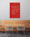Sigel glasmagneetbord - Artverum - 100x65cm - rood - SI-GL142