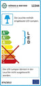 K&M 12244 - Lessenaarlampje, 2 koppen, 2 leds