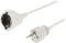 K\xf6nig EC103F1WH Stekkerdoos 1-Wegs 3 m Wit - Protective Contact