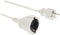 K\xf6nig EC103F1WH Stekkerdoos 1-Wegs 3 m Wit - Protective Contact