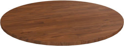 vidaXL - Tafelblad - rond - Ø70x1,5 - cm - bewerkt - massief - eikenhout - donkerbruin