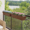 vidaXL - Plantenbakken - 2 - st - met - haken - poly - rattan - bruin