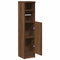 vidaXL - Badkamerkast - met - rolhouder - 20,5x22x90 - cm - bruin - eikenkleur