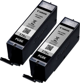 Canon PGI-570PGBK XL - Inktcartridge - Hoog rendement - Zwart (2 stuks)