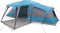 vidaXL - Familietent - met - verandakoepel - 9-persoons - waterdicht - blauw