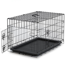 Avalo Hondenbench XXS - Opvouwbare Kooi - 2 Deuren - 50x30x35 CM - Zwart