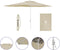 Parasoll Marbueno Beige Polyester Staal 200 x 300 cm