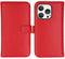 Selencia iPhone 15 Pro - Echt Lederen Bookcase - 3 Pashouders - Rood