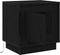 vidaXL - Nachtkastje - met - LED-verlichting - Zwart - Eiken - 44x34,5x45 - cm