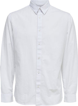 SELECTED HOMME SLHSLIMNEW-LINEN SHIRT LS CLASSIC W - Overhemd - Slim fit - Maat L