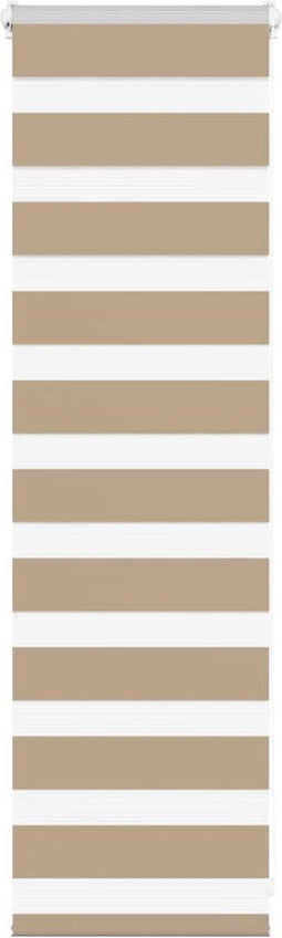 vidaXL - Zebra - Blind - 45x100 - cm - stofbreedte - 40,9 - cm - polyester - zandbruin