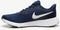 Nike Revolution 5 - Hardloopschoenen Heren - Regular fit - Donker blauw/wit