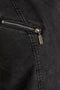 SISTERS POINT Owi-ve - Denim gilet - Slim fit met kraag en ceintuur - Zwart