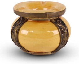 Safaary - Marokkaanse Asbak Geel Metaal Ø 11 x 8cm