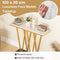 Coast Haltafel - 100 x 30 x 79 cm - Imitatiemarmer - Goudkleurig Frame - Wit Goud