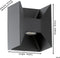 EGLO Morino - Wandlamp Buiten - LED - IP44 - Antraciet (2 stuks)
