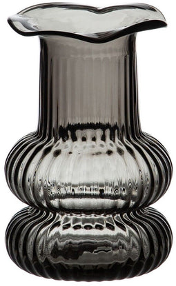 Vaas Grijs Glas 11,8 x 11,8 x 19 cm