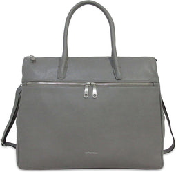 Gigi Fratelli Dames Leren Laptoptas 17 inch Romance Business ROM8007 Grijs