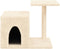 vidaXL - Kattenmeubel - met - sisal - krabpalen - 50,5 - cm - crèmekleurig