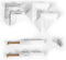 Witte design boekenkast - 5 planken - Geruit patroon - 175 x 28 x 77 cm