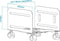 CPU Support with Wheels TooQ Soporte metálico para CPU de suelo con ruedas (11,9-20,9 cm)