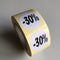 Klika - Etiket wit 27mm -30% 500/rol - 40 stuks