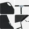 vidaXL - Opvouwbaar - Ligbed - 2 - stuks - Draagbaar - Zwart - 600D - Oxford - Stof