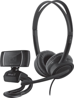 Trust Doba - 2-in-1 Home Office Set - HD-webcam 720p en headset met microfoon