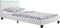 Juskys Verona - Gestoffeerd Bed - LED Verlichting - Wit - 90 x 200 cm