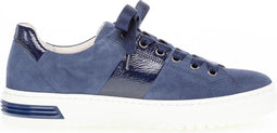 Gabor 66.545 - Dames Sneakers - H-leest - Suède - Blauw - Maat 43