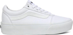 VANS WM Ward Platform - Lage sneakers - Gevulkaniseerde bodemeenheid - (canvas) white - Maat 38