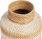 Beliani RENUN - Decoratieve vaas - Wit - Rotan