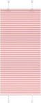 vidaXL - Plissé - rolgordijn - 65x100 - cm - stofbreedte - 64,4 - cm - polyester - roze