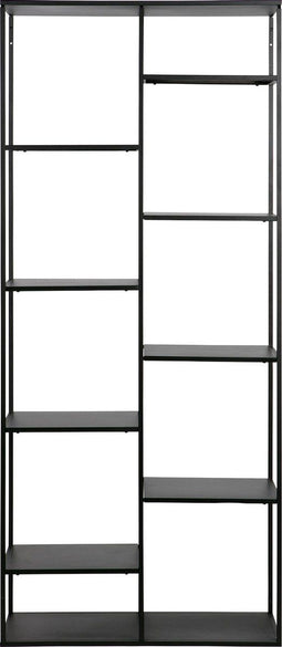 WOOOD Exclusive June Rek - Metaal - Zwart - 195x85x35