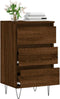 vidaXL - Dressoir - 40x35x70 - cm - bewerkt - hout - bruin - eikenkleur