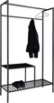 House Nordic Vita - Wandrek - Staal en spaanplaat - Zwart - 101x38x170 cm