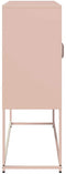 vidaXL - Dressoir - 100,5x39x107 - cm - koudgewalst - staal - roze