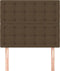 vidaXL - Hoofdborden - 2 - st - 80x5x78/88 - cm - stof - donkerbruin