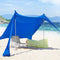 SoBuy OZT01-DB - Strandhuisje - 300x300x200 cm UPF30 - koningsblauw