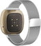 imoshion Milanees Watch bandje - Geschikt voor Fitbit Versa 4, Versa 3, Sense 2, Sense - Zilver - One Size