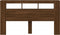 Hoofdeinde met LED 180x18,5x103,5 cm bewerkt hout bruineiken