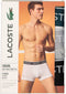 Lacoste Heren 3-pack Trunk - Comfortabel stretchkatoen - Zwart/Grijs/Wit (3-pack)