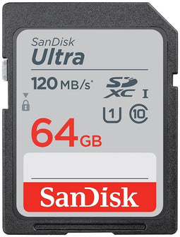 SanDisk Ultra - SDXC-kaart 64GB - 120 MB/s overdrachtssnelheid