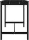 vidaXL Tuintafel 121x82,5x110 cm massief grenenhout zwart